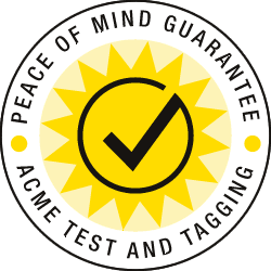 Acme Test and Tagging Peace of Mind Guarantee